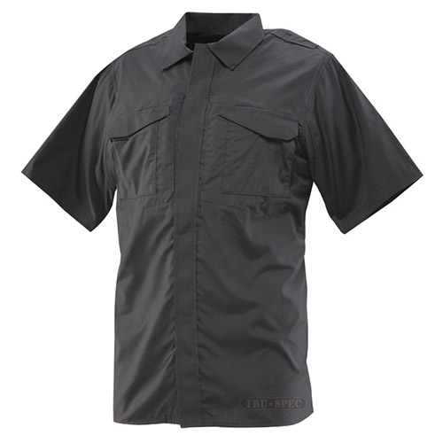 Košile 24-7 UNIFORM krátký rukáv rip-stop ČERNÁ Velikost: XL
