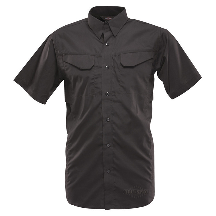 Košile 24-7 FIELD krátký rukáv rip-stop ČERNÁ Velikost: XL