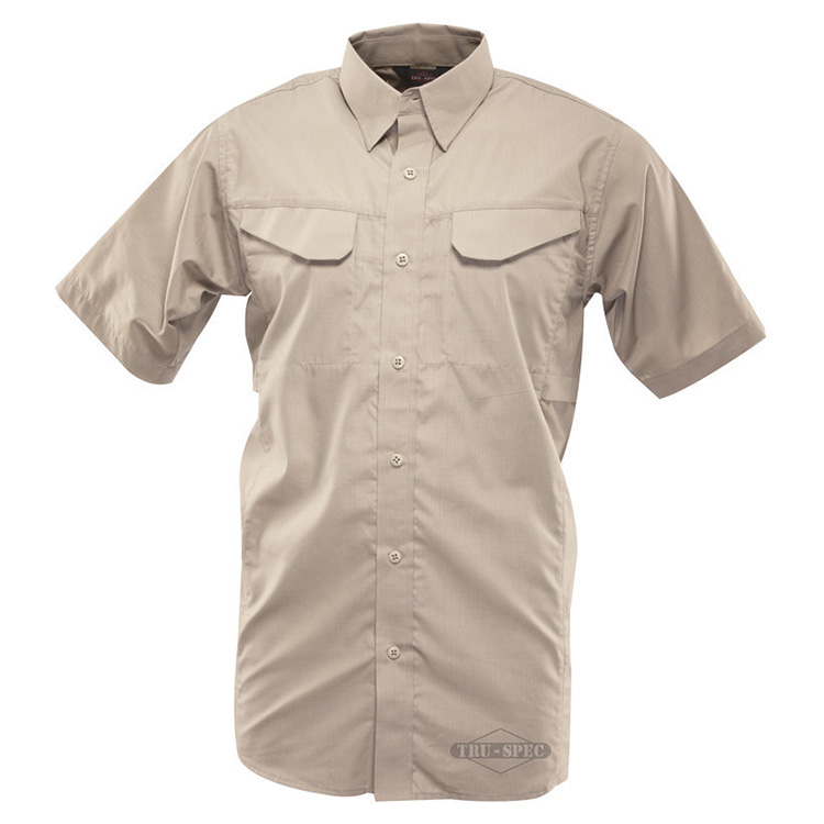 Košile 24-7 FIELD krátký rukáv rip-stop KHAKI Velikost: XS