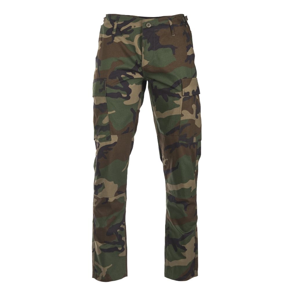 Kalhoty US BDU SLIM FIT polní rip-stop WOODLAND Velikost: M