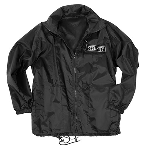 Bunda SECURITY windbreaker ČERNÁ Velikost: 3XL