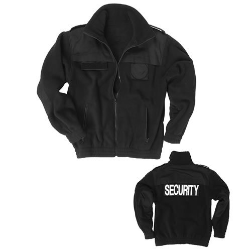 Bunda SECURITY fleece ČERNÁ Velikost: S