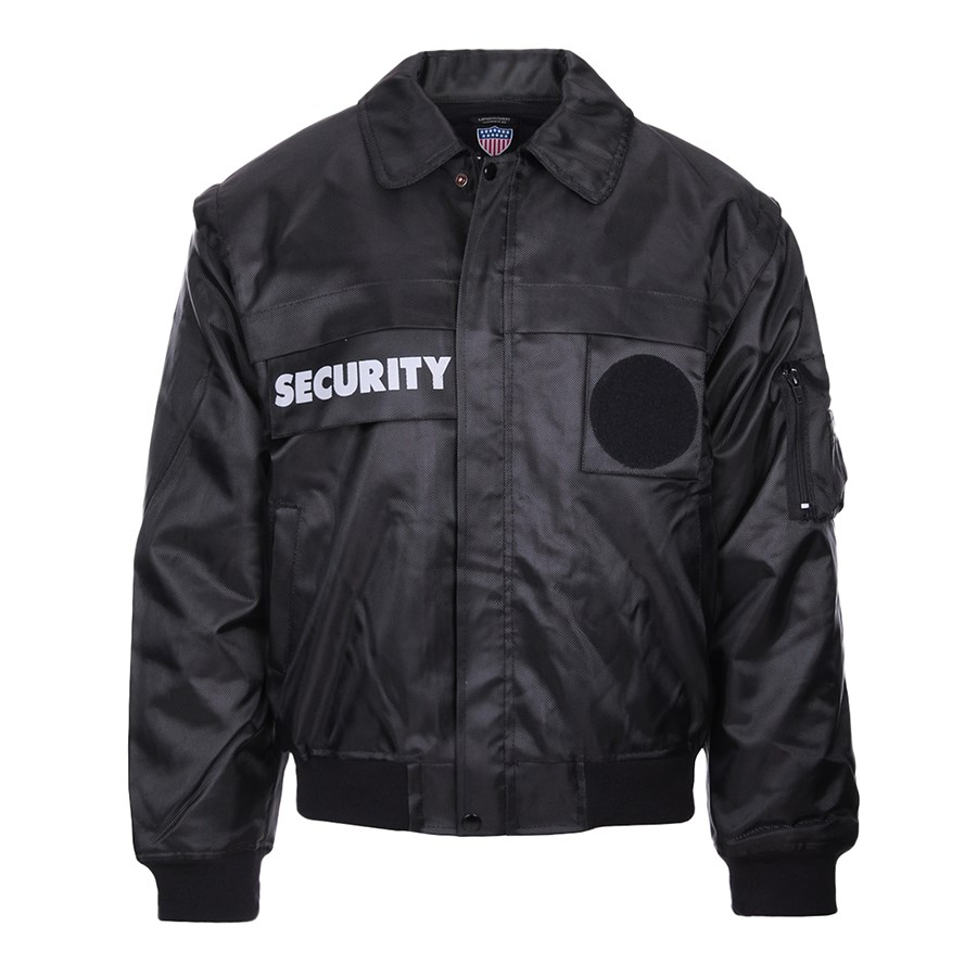 Bunda SECURITY s vložkou a odepín. rukávy ČERNÁ Velikost: 4XL