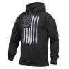Mikina CONCEALED CARRY s kapucí US vlajka ČERNÁ (velikost 3XL)