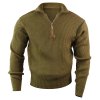 Svetr ACRYLIC COMMANDO 1/4 zip ZELENÝ (velikost 3XL)