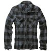 Košile CHECK kostkovaná ŠEDÁ/ČERNÁ (velikost 3XL)