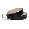 Opasek k uniformě GARRISON kožený ČERNÝ 1 3/4'' (velikost 80)