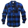 Košile dřevorubecká FLANNEL kostkovaná MODRÁ (velikost 3XL)