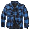 Košile LUMBERJACKET dlouhý rukáv flanel ČERNO/MODRÁ (velikost 3XL)