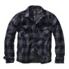 Košile LUMBERJACKET dlouhý rukáv flanel ČERNO/ŠEDÁ (velikost 3XL)