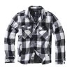 Košile LUMBERJACKET dlouhý rukáv flanel BÍLO/ČERNÁ (velikost 3XL)