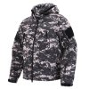 Bunda TACTICAL s kapucí softshell DIGITAL URBAN (velikost 3XL)