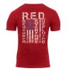 Triko ATHLETIC FIT R.E.D. krátký rukáv ČERVENÉ (velikost 3XL)