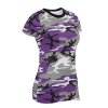 Triko dámské prodloužené ULTRA VIOLET CAMO (velikost L)