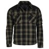 Košile LUMBER se zipem zateplená ČERNÁ/ZELENÁ (velikost 3XL)