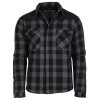 Košile LUMBER se zipem zateplená ČERNÁ/ŠEDÁ (velikost 3XL)