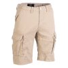 Kraťasy VINTAGE bavlněné předeprané KHAKI (velikost 3XL)