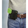 Green Zap Gun on belt