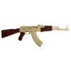 Replika samopal AK-47 Kalašnikov, imitace zlata, Rusko 1947