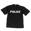 Triko krátký rukáv s nápisem 'POLICE' ČERNÉ (velikost XXL)