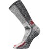 Ponožky ORBIT merino vlna, COOLMAX® ŠEDO/ČERVENÉ (velikost 35-38)
