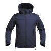 Bunda FIGHTER V2 softshell s kapucí MODRÁ (velikost 3XL)