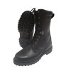 Boty kožené vysoké FRANCOUZSKÉ GORE-TEX ČERNÉ (velikost 35)