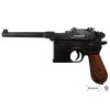 Replika pistole Mauser C96, dřevo, Německo 1896