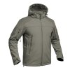 Bunda FIGHTER V2 softshell s kapucí ZELENÁ