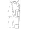 Kalhoty dámské 24-7 ASCENT micro rip-stop MODRÉ