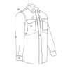 Košile 24-7 UNIFORM dlouhý rukáv rip-stop MODRÁ