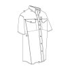 Košile 24-7 FIELD krátký rukáv rip-stop KHAKI