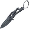 Nůž zavírací KEYCHAIN hladké ostří ČERNÝ