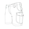 Kraťasy dámské 24-7 ASCENT micro rip-stop MODRÉ