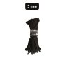 Šňůra COMMANDO pomocná 5 mm / 15 m ČERNÁ