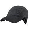 Čepice baseballka YUKON fleece ČERNÁ