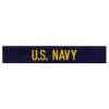Nášivka "U.S. NAVY" zlatá niť MODRÁ