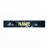 Nášivka jmenovka "NAME" zlatá niť DIGITAL NAVY