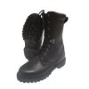 Boty kožené vysoké FRANCOUZSKÉ GORE-TEX ČERNÉ