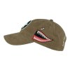 Čepice baseball P-40 CURTISS HNĚDÁ