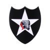 Znak kovový 2nd Infantry Division se samolepou