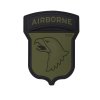 Nášivka 3D plastová AIRBORNE 101 ZELENÁ