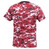 Triko DIGITAL RED CAMO