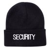 Čepice pletená výšivka "SECURITY" ČERNÁ