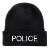 Čepice pletená POLICE ČERNÁ