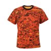 Triko DIGITAL ORANGE CAMO