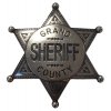 Replika Hvězda Šerifská Grand Country 6cm stříbrná