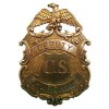 Replika odznak zástupce U.S. Marshal, zlatý