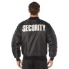 Bunda SECURITY MA1 FLIGHT ČERNÁ