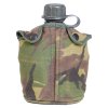 Láhev polní holandská s pítkem a obalem DPM použitá
